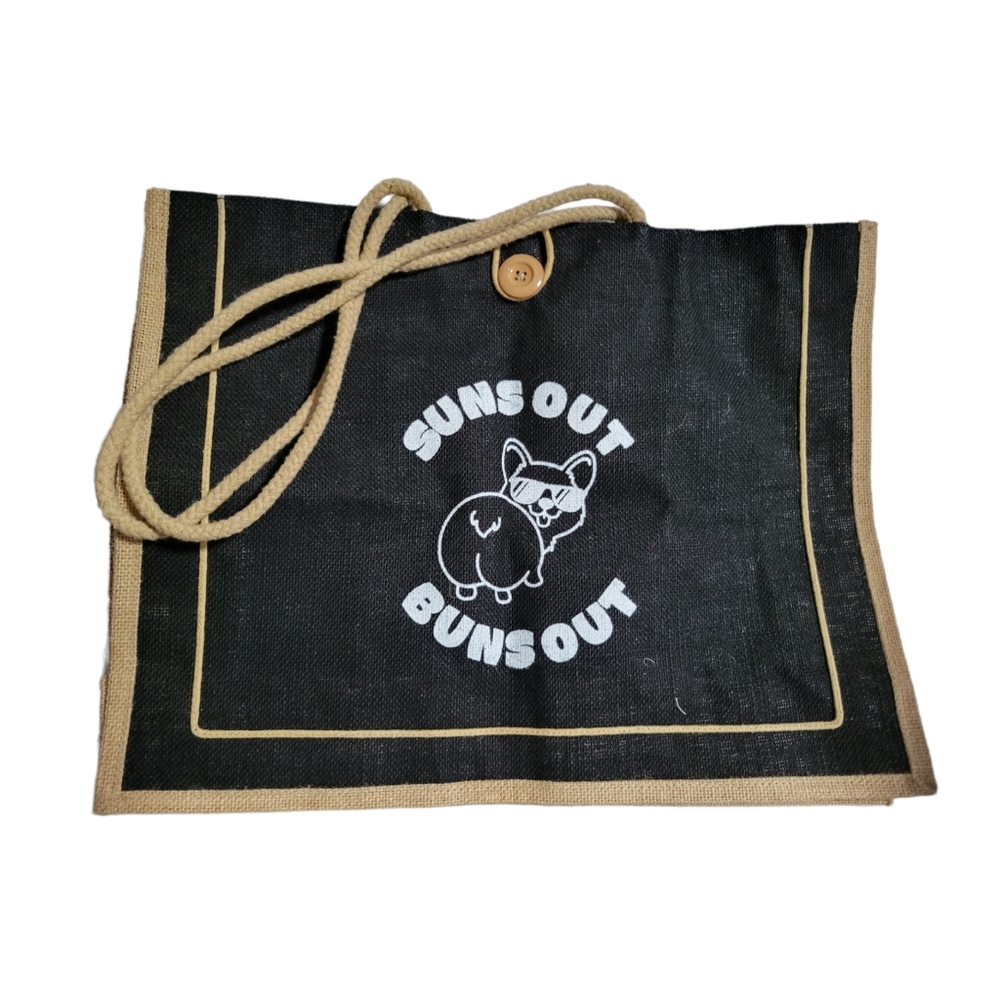Sun's Out Buns Out Dog Mom Tote Bag